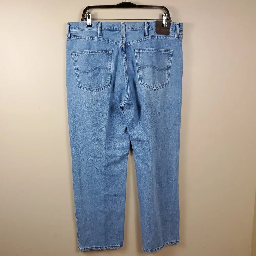 LEE Light Wash Regular Fit Straight Leg Jean Size 38x30